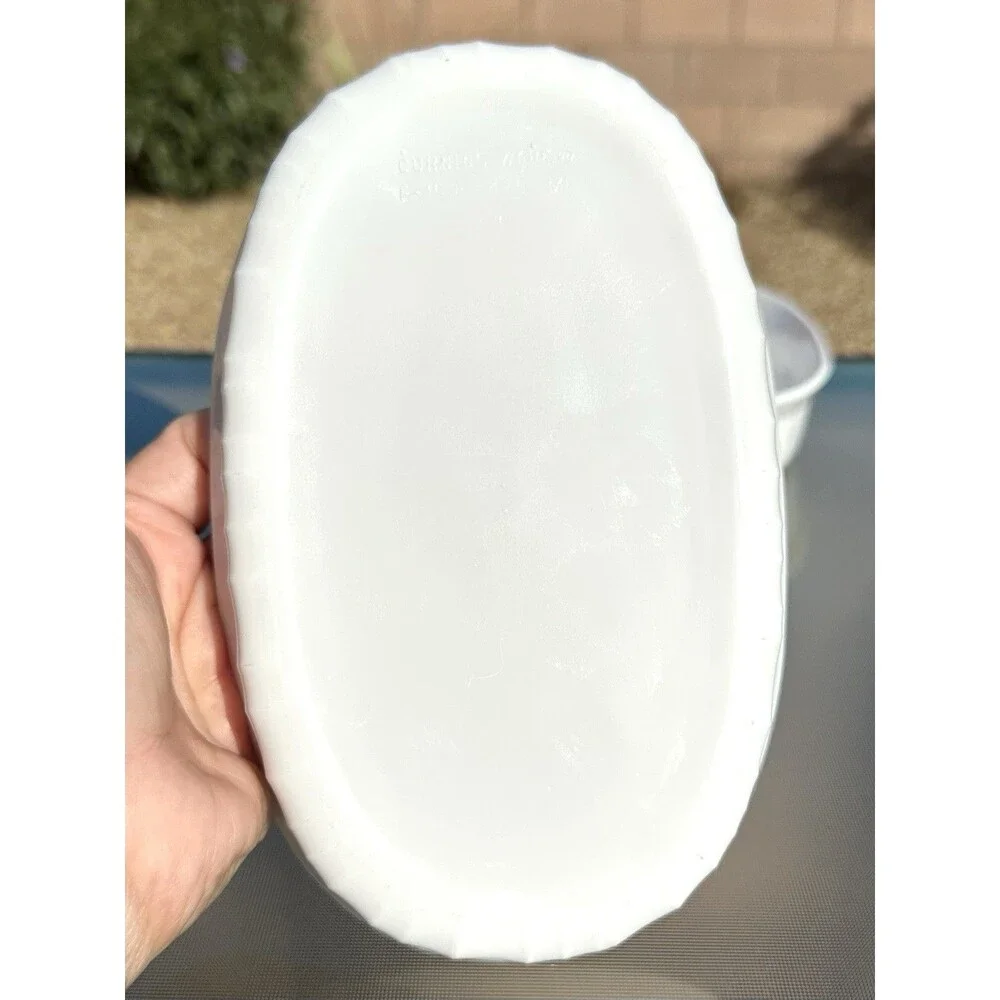 Lot 2 Corning Ware French White Oval Individual Casserole Set Baking Dish F-15-B